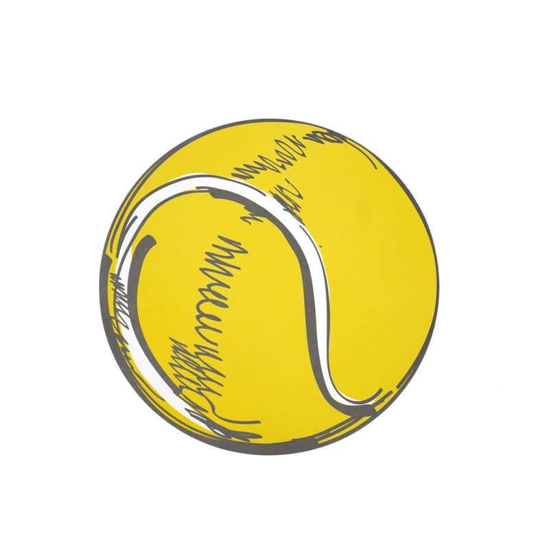 Sports Fan Tennis Ball Paper Placemats