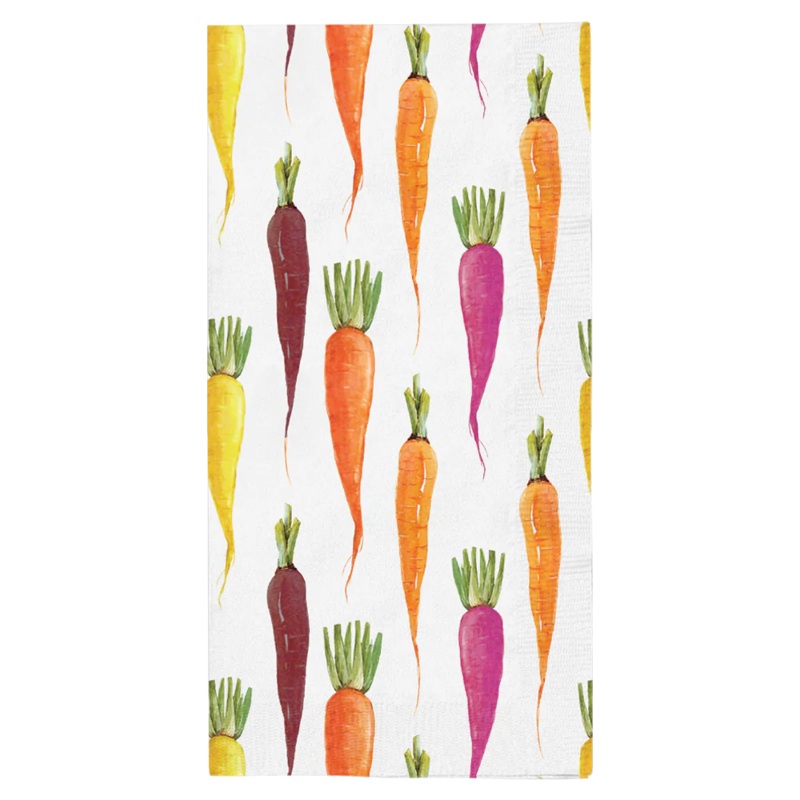 Watercolor Carrots Guest Towels