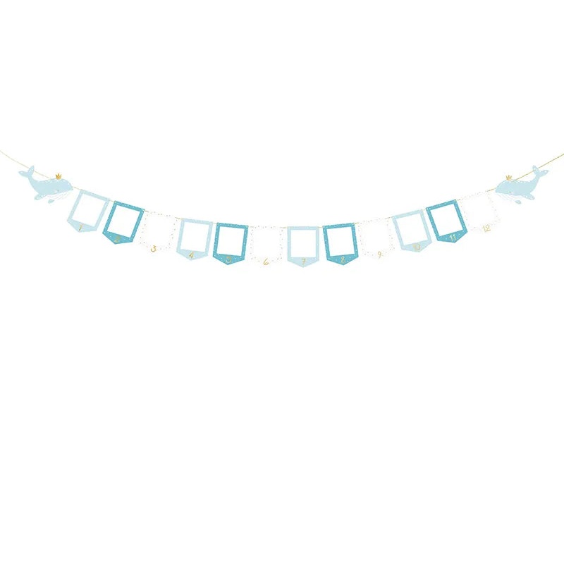 Whale Photo Frame Garland