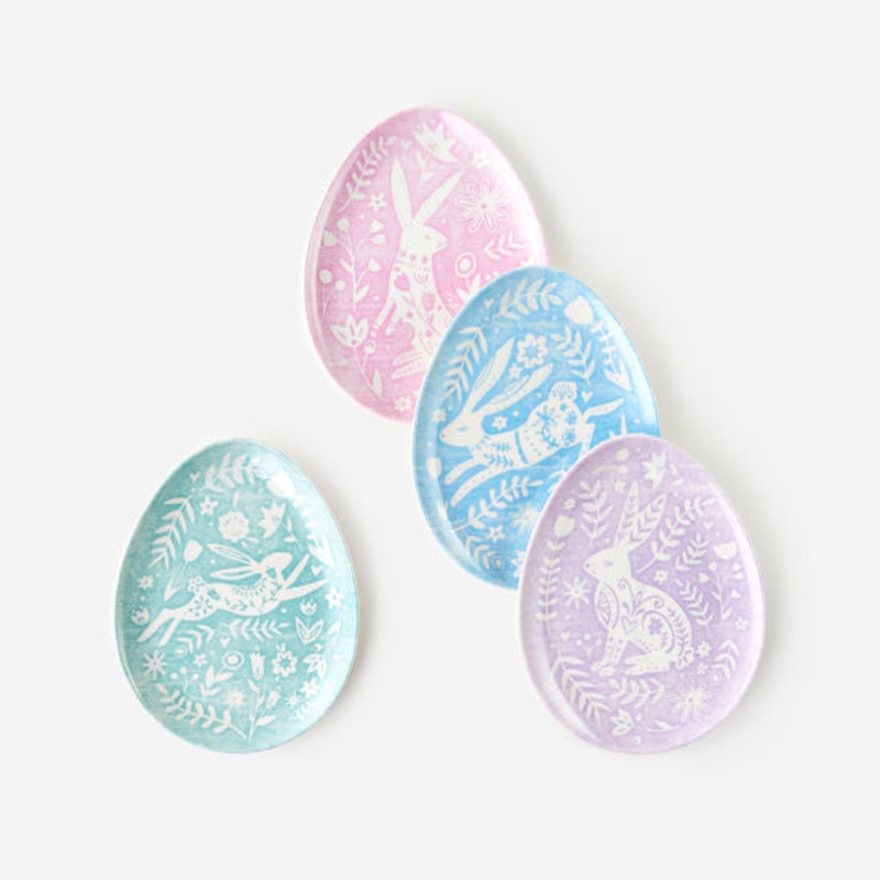 Egg Shaped Melamine Dessert Plate
