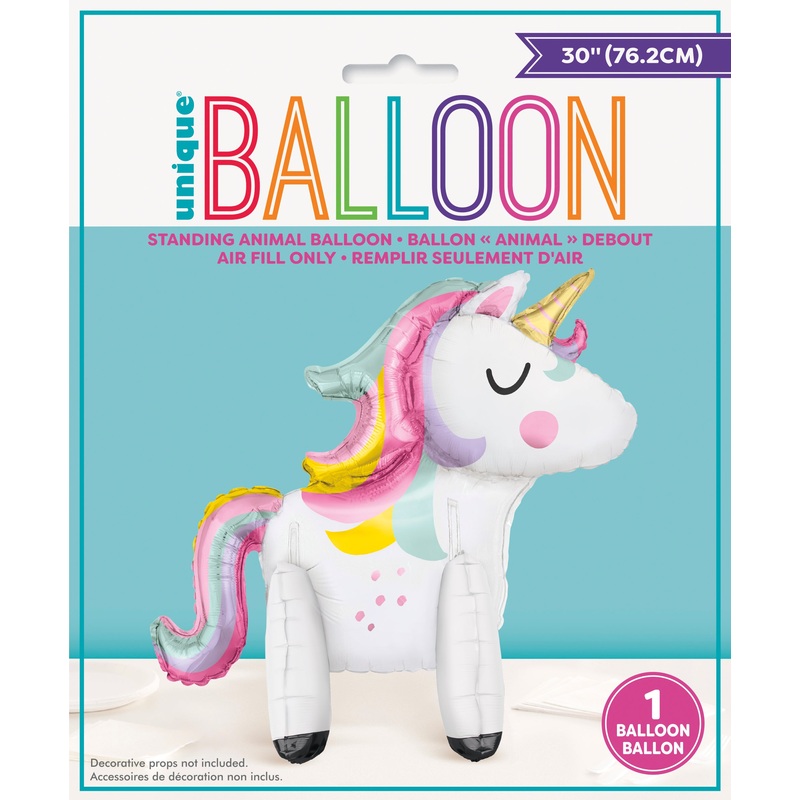 Giant Standing Unicorn Foil Balloon