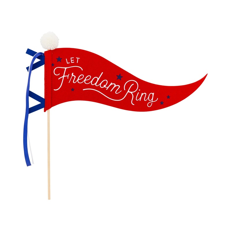 Let Freedom Ring Felt Pennant Banne