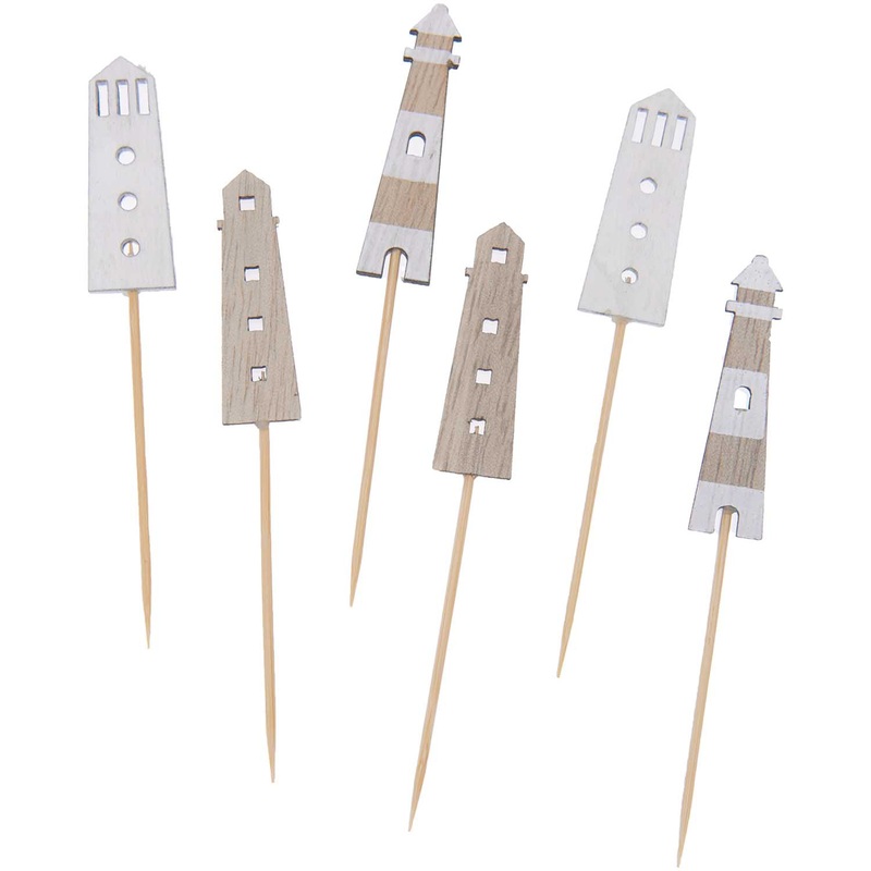 Lighthouse Garnish Picks