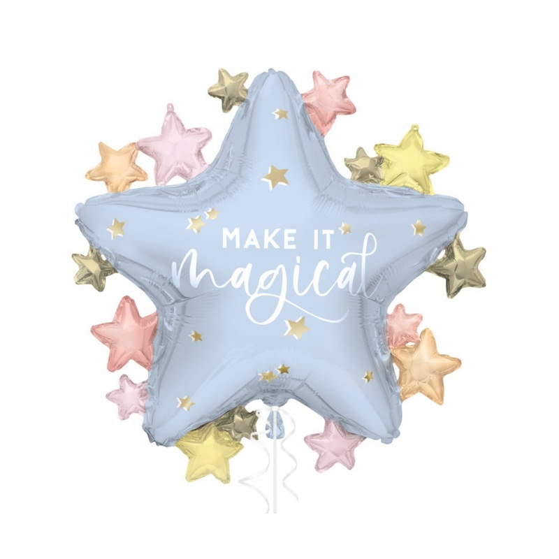 "Make it Magical" Star Shaped Foil Balloon