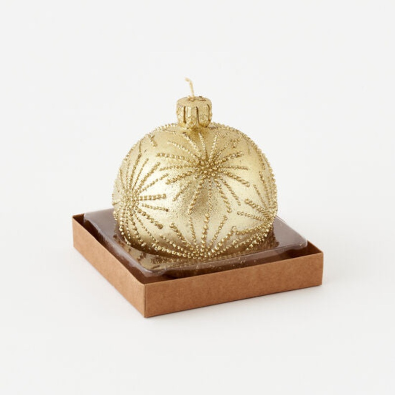 Metallic Gold Ball Candle