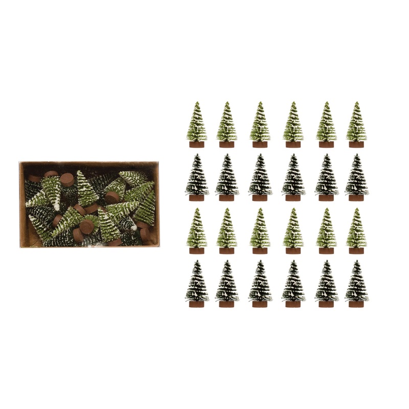 Mini Green Bottle Brush Trees