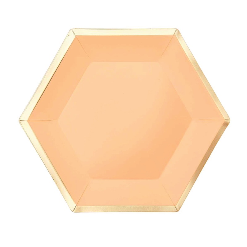 Peach Dessert Paper Plates