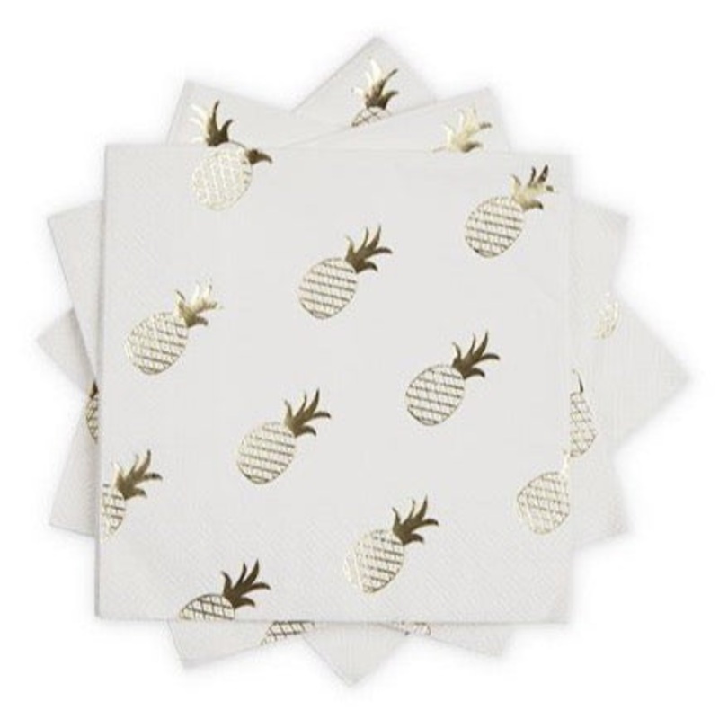 Pineapple Crush Beverage Napkins