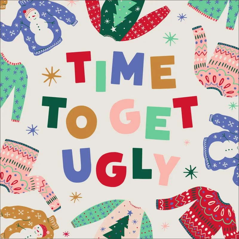Time To Get Ugly Beverage Napkins