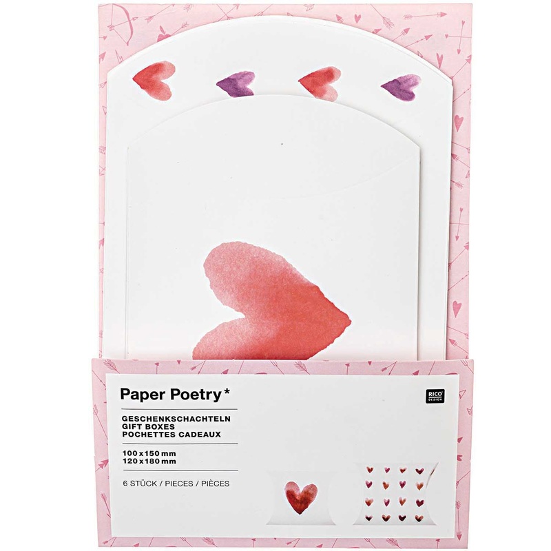 Watercolor HeartsGift Boxes
