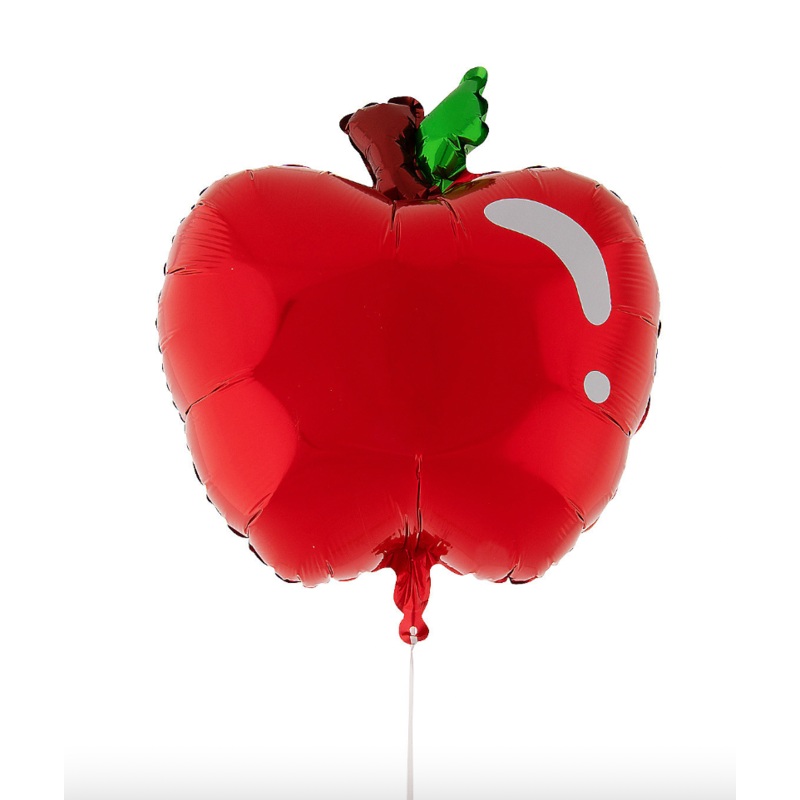 Apple-Shaped Mylar Balloons
