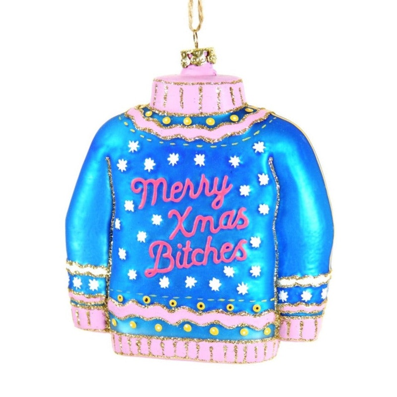 Blue & Pink Christmas Sweater