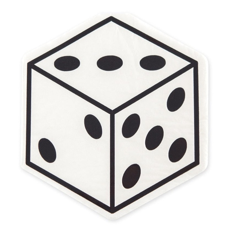 Dice Beverage Napkins