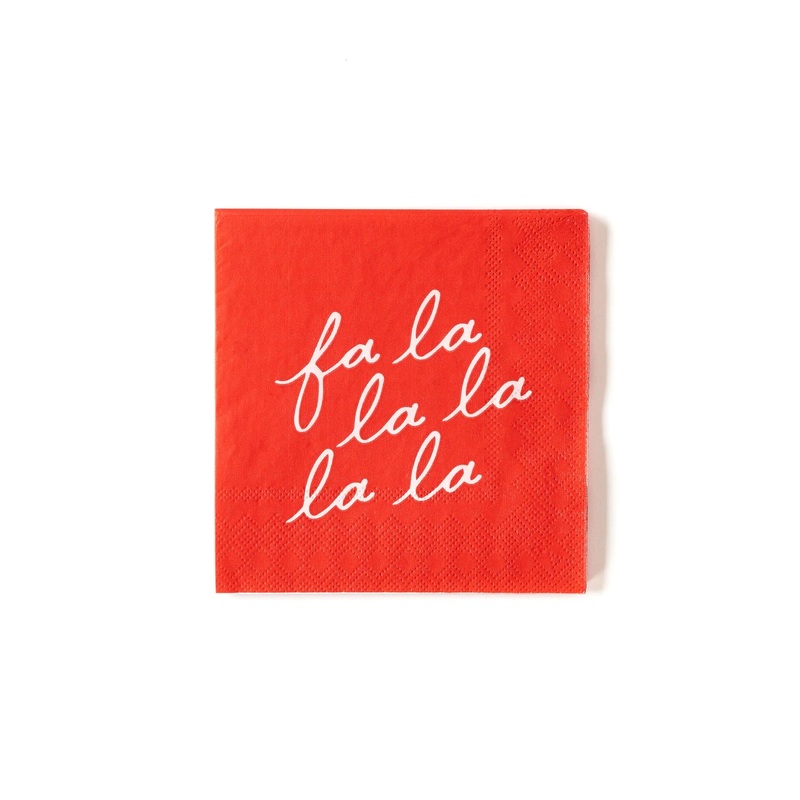 Fa la la la Beverage Napkin