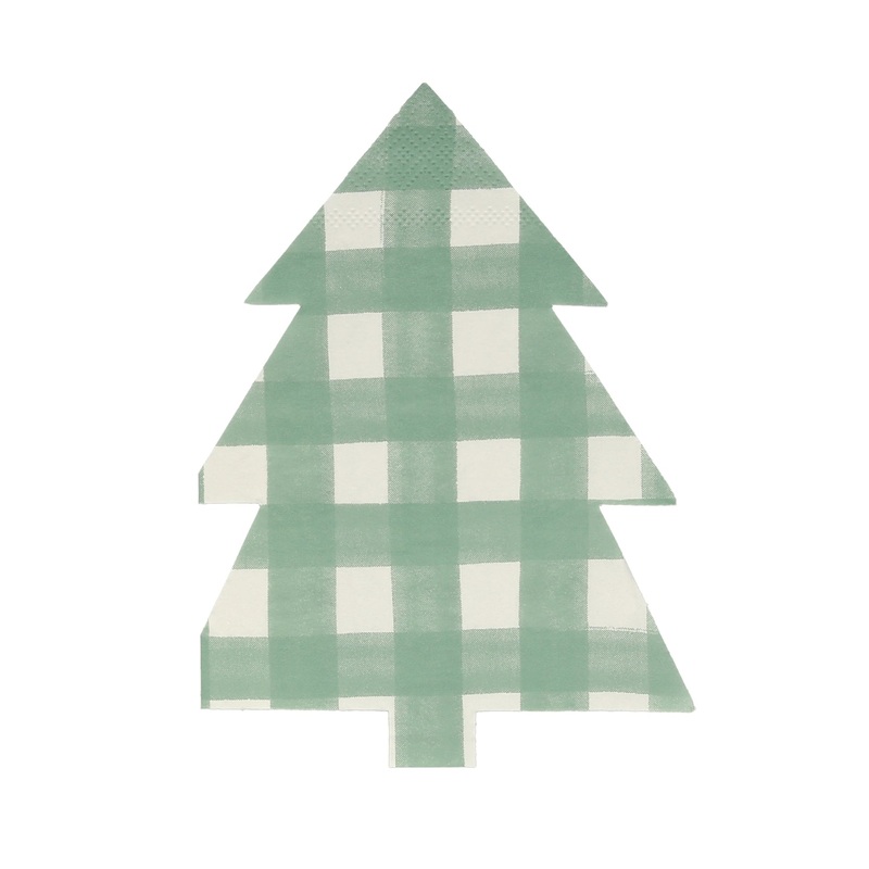 Gingham Tree Beverage Napkins