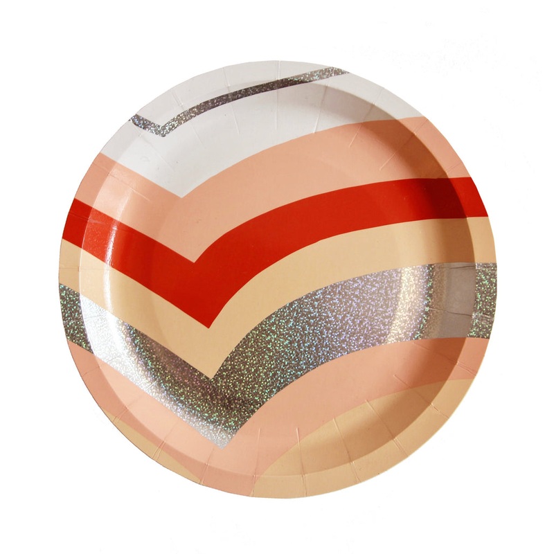 Peachy Vibes Dessert Plates