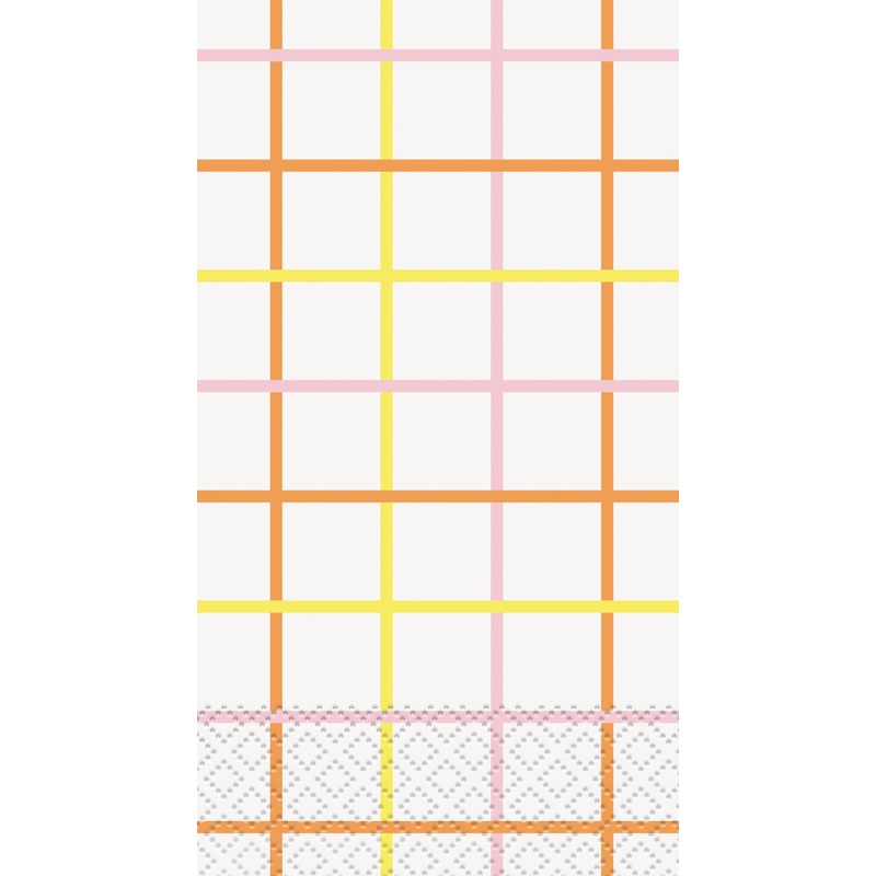 Spring Daisies Plaid Guest Napkins