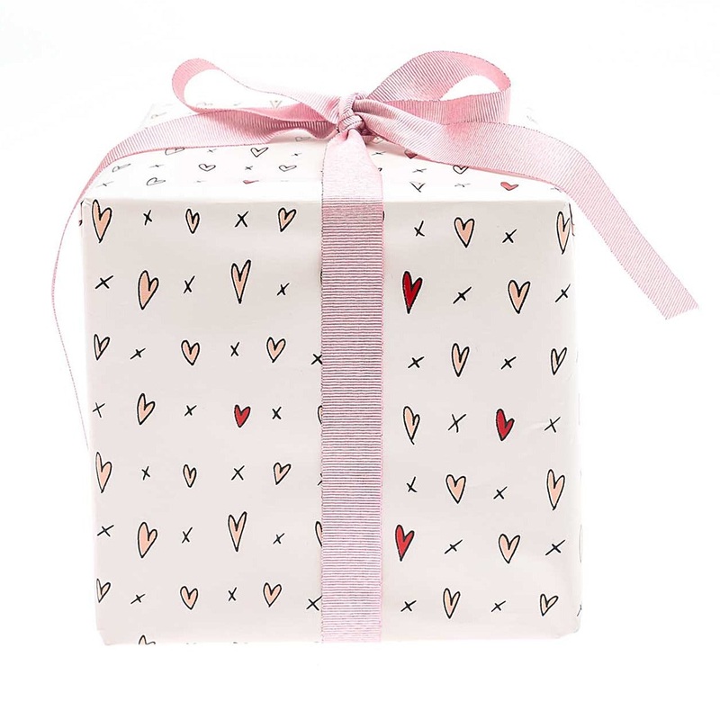 XOXO in Hearts Wrapping Paper