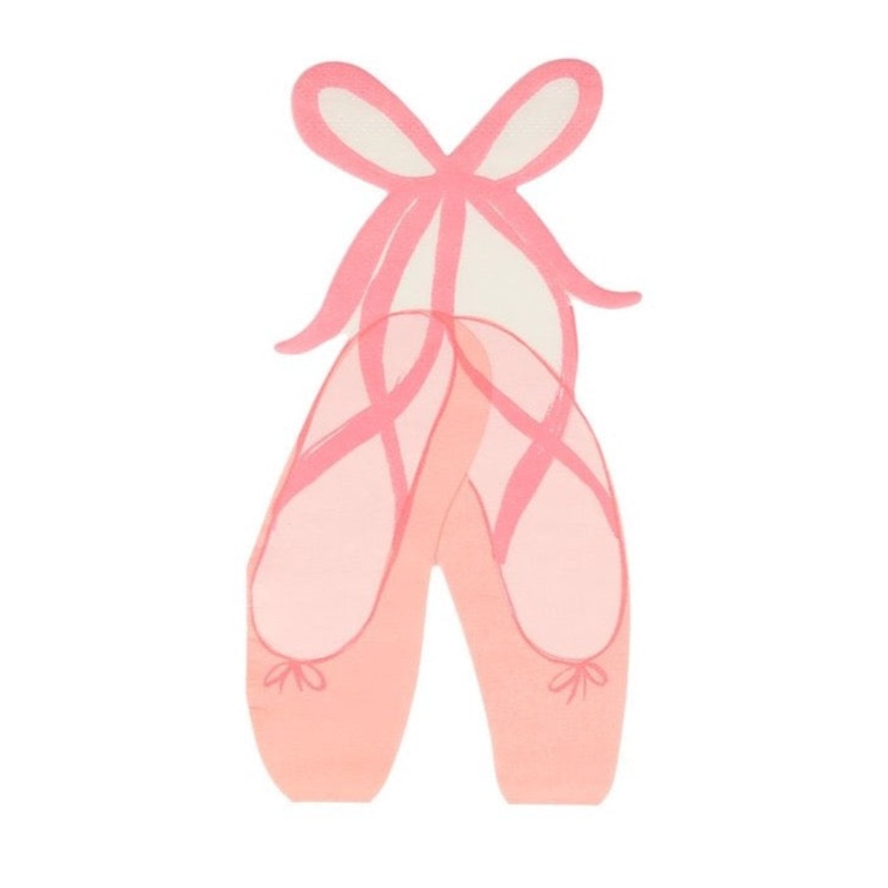 Ballet Slippers Beverage Napkins