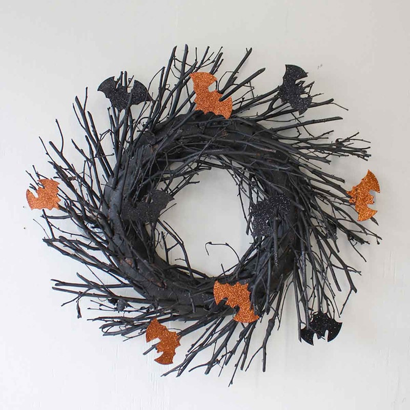 Bat Halloween Wreath