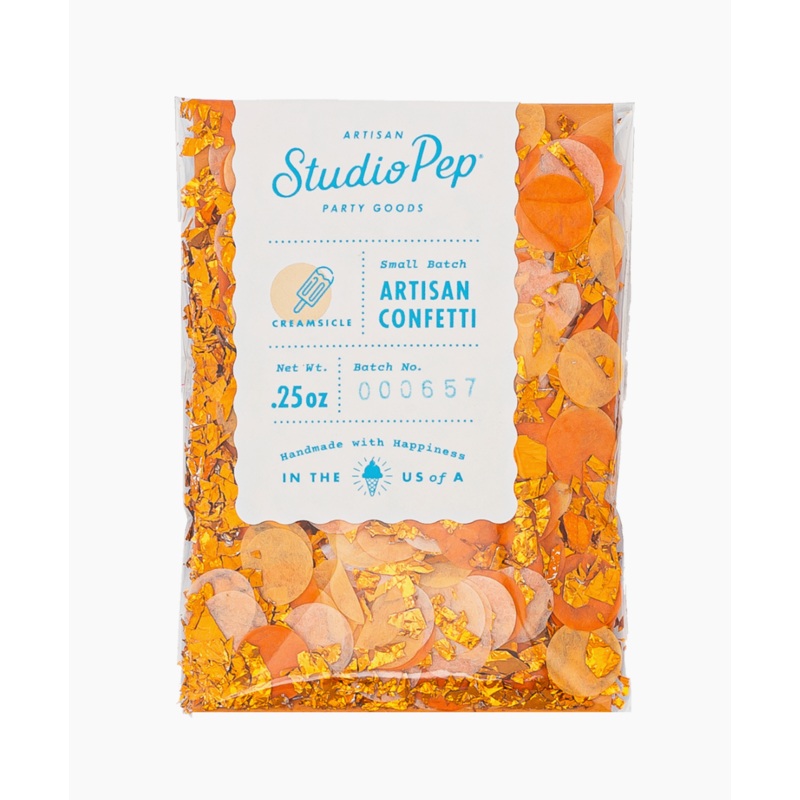 Creamsicle Orange Artisan Confetti