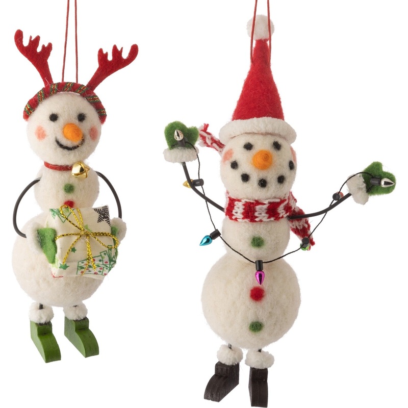 Felt Snowman Ornaments