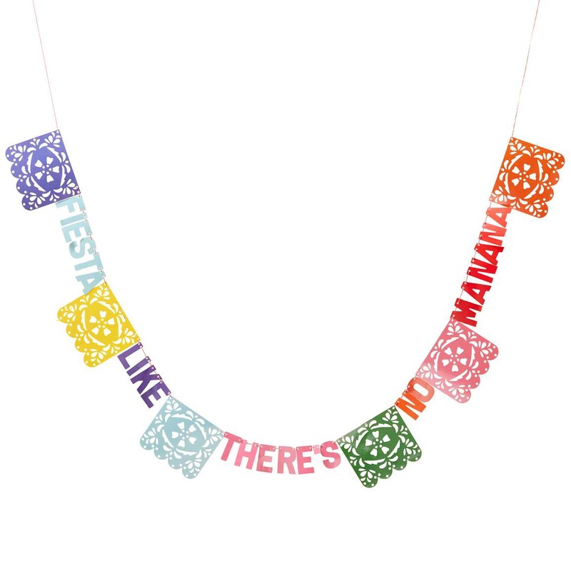 Fiesta Like There's No Manana Flag Paper Party Bunting - Viva La Fiesta