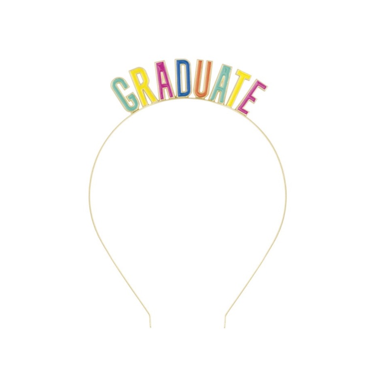 Multicolor Enamel "Graduate" Headband