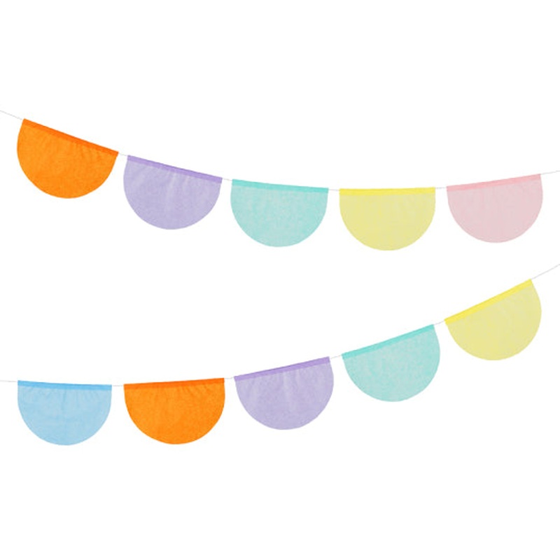 Multicolor Tissue Paper Garland