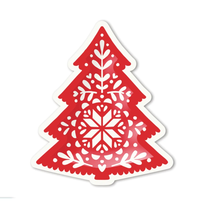 Nordic Christmas Tree Shaped Plates