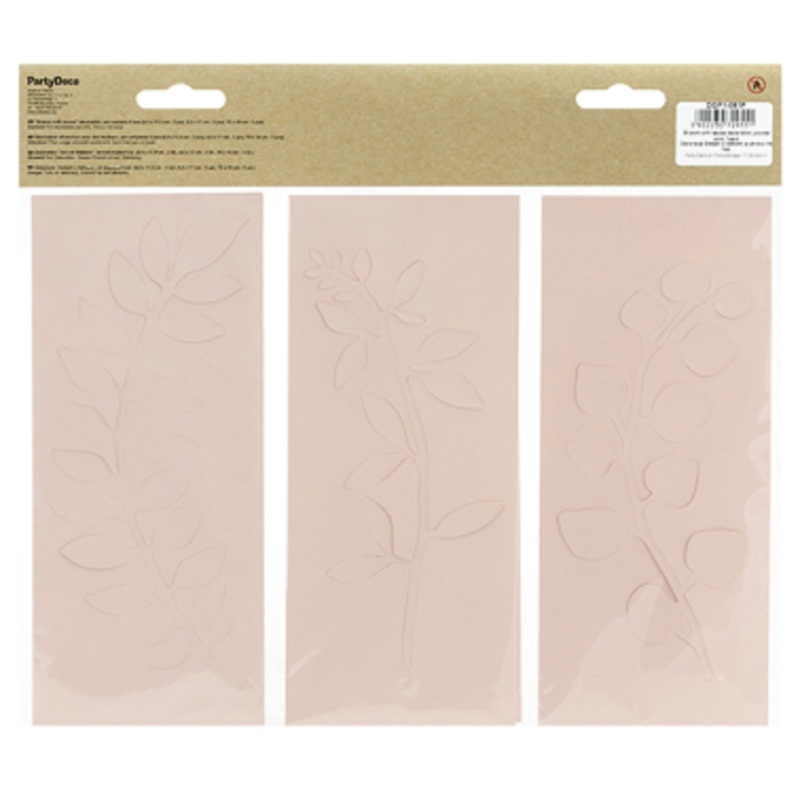 Pink Powder Paper Leaves Decoration
