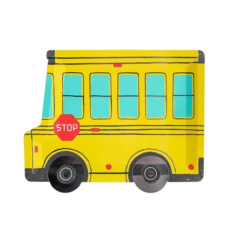 School Days Large School Bus Plates