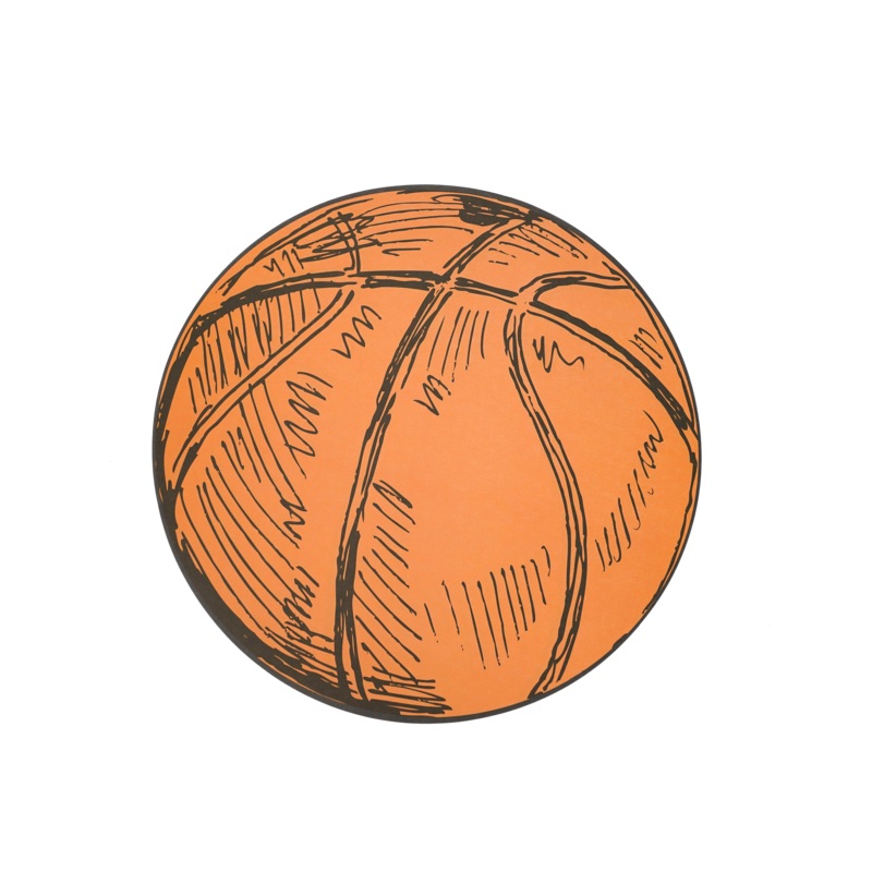 Sports Fan Basketball Paper Placemats