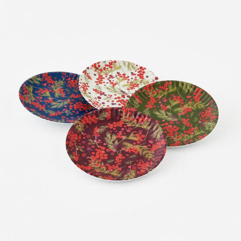 Winter Berries Melamine Plates