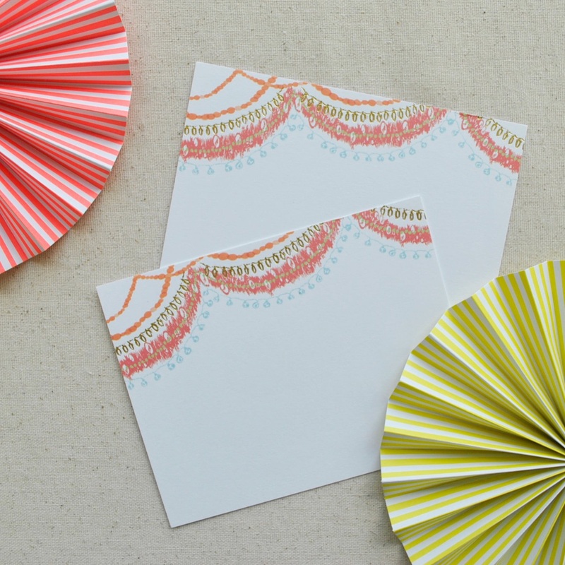Birthday Garland Notecards
