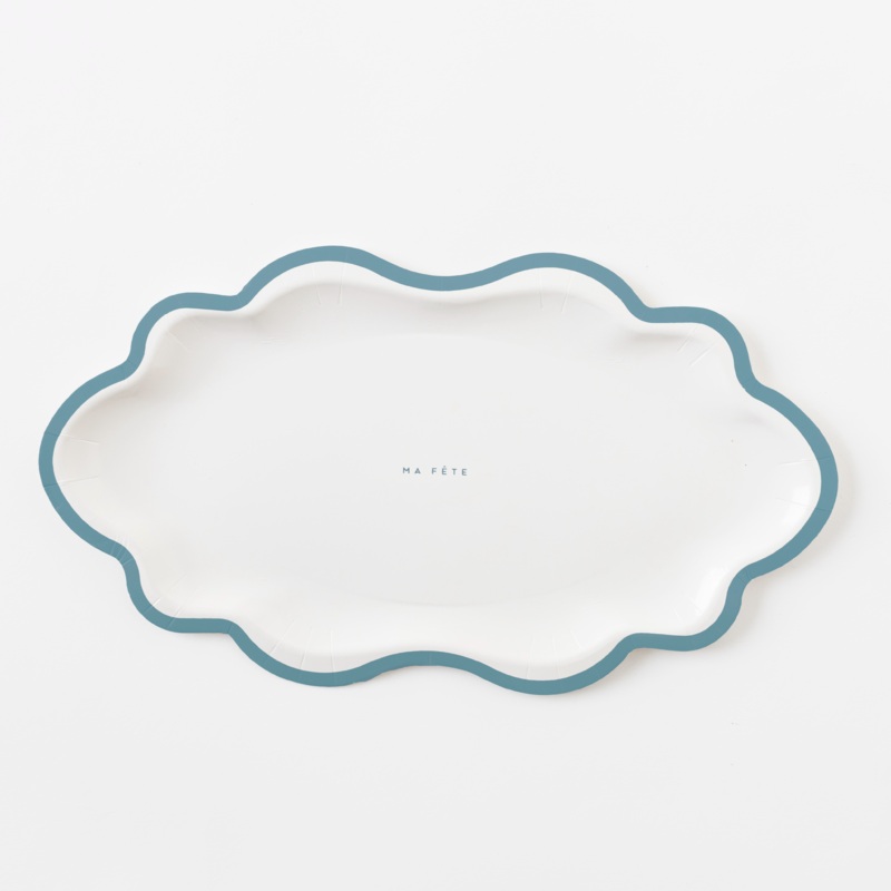 Blue Signature Scallop Mini Trays