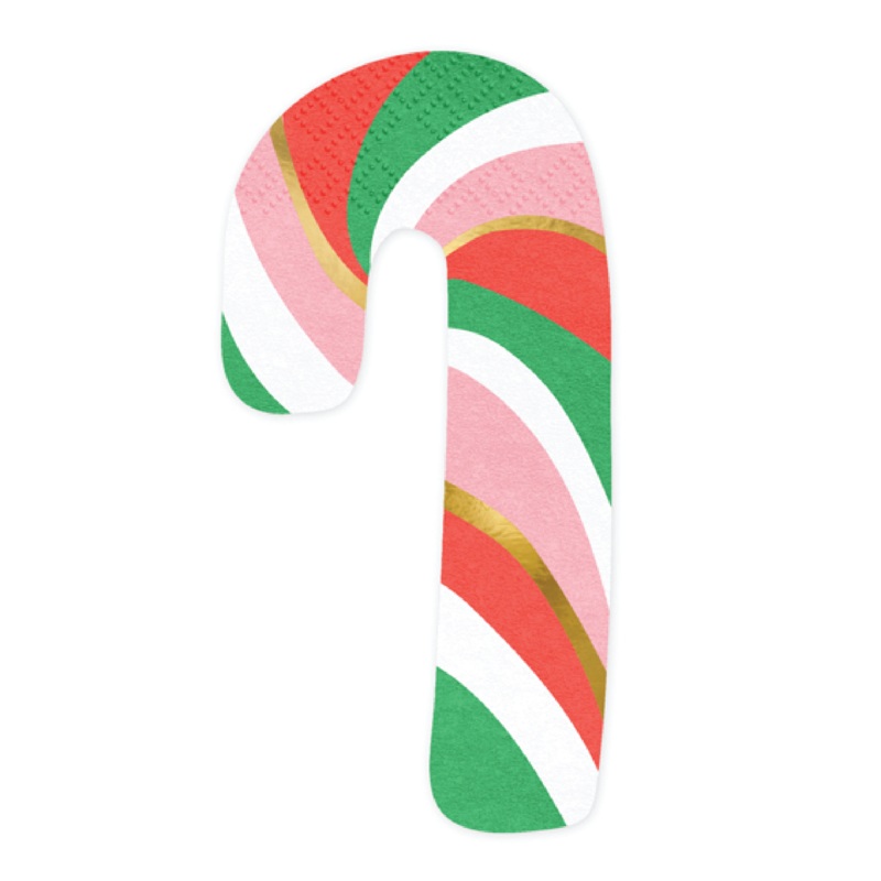 Candy Cane Beverage Napkins