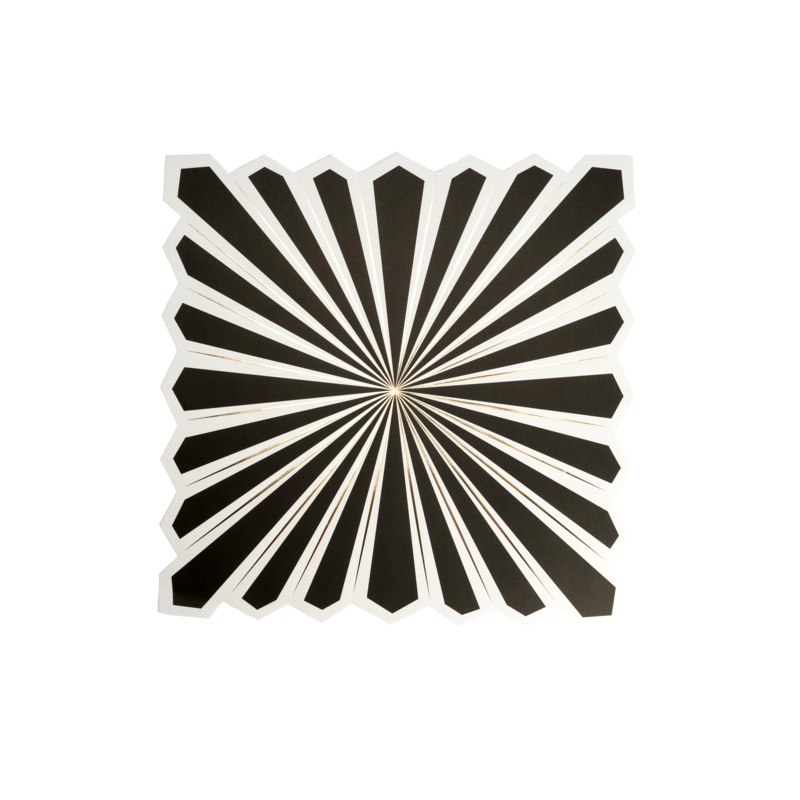 Celebration Chic Black with Gold Foil Paper Placemat