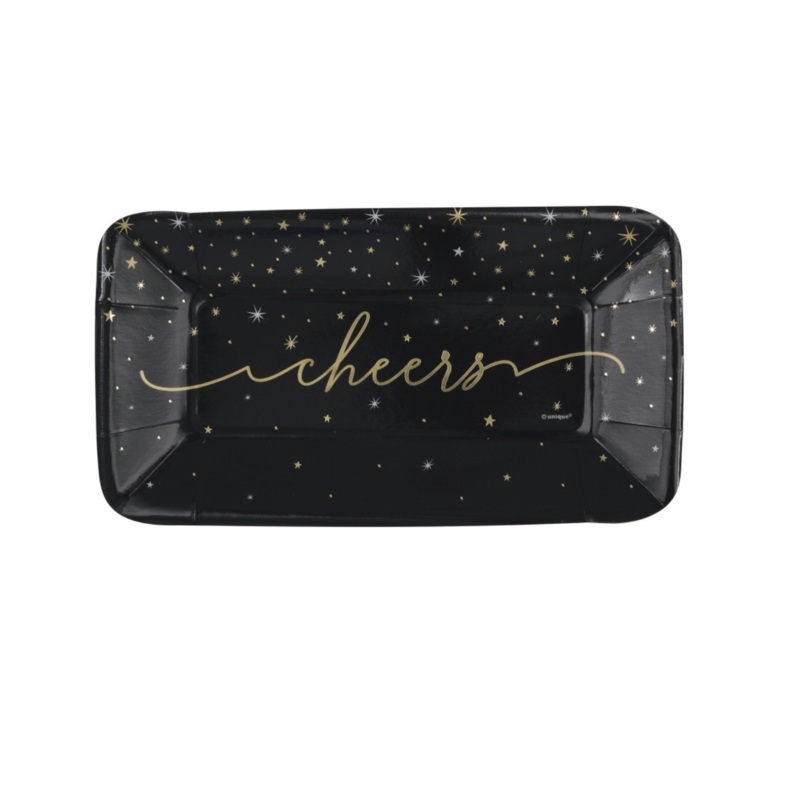 Disco New Year "Cheers" Appetizer Plates