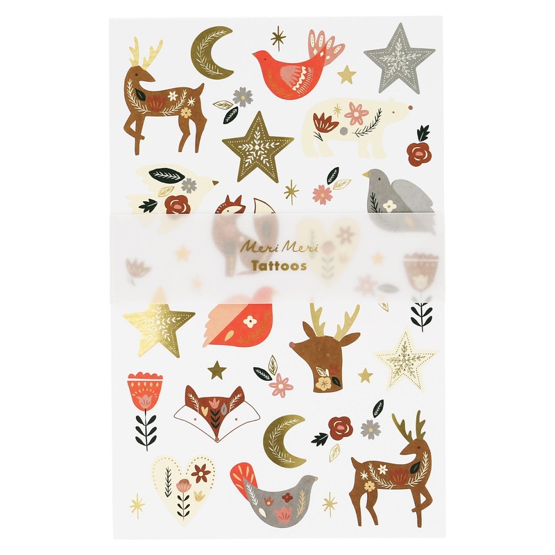 Folk Woodland Tattoo Sheets