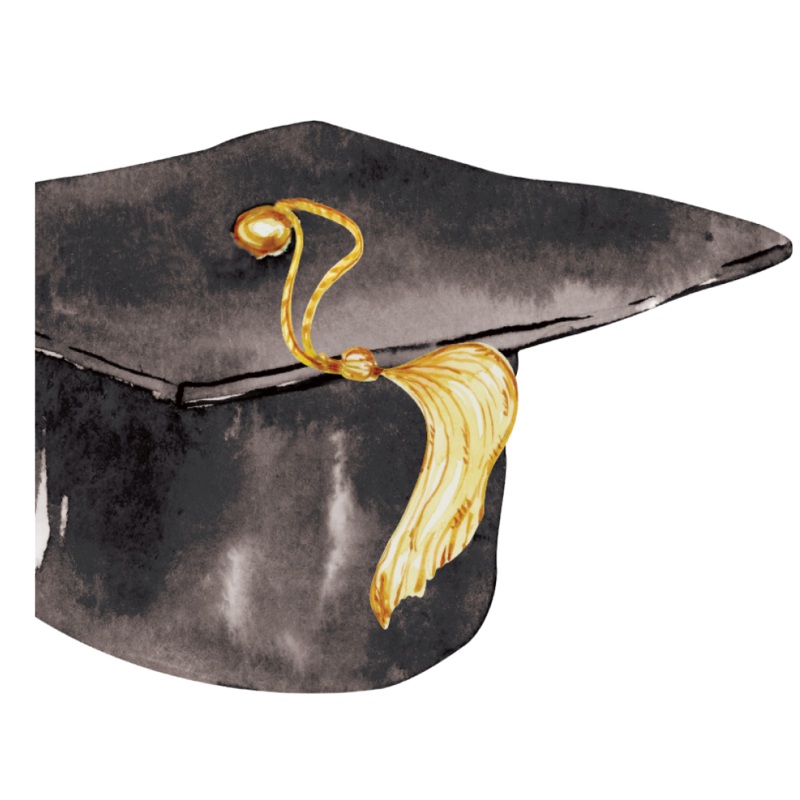 Graduation Hat Dessert Napkins
