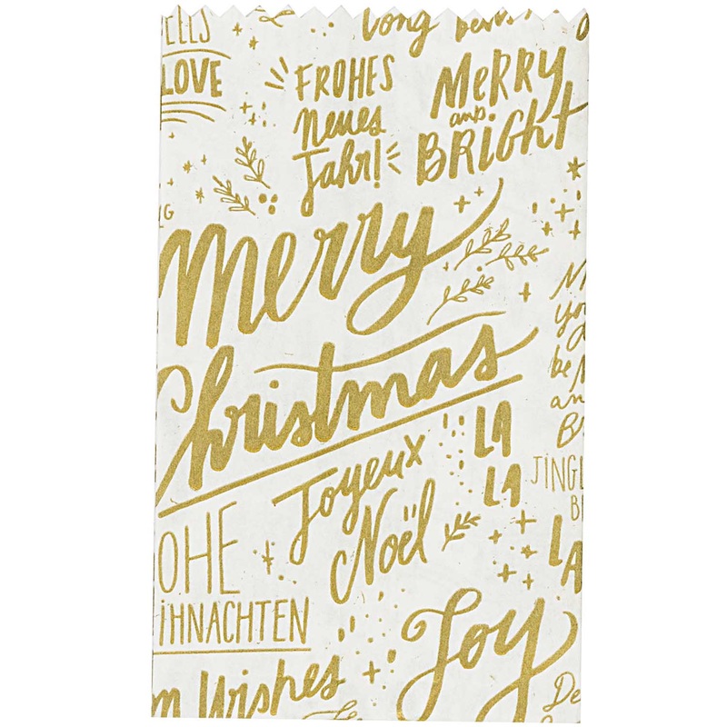 Large White Christmas Treat Bags
