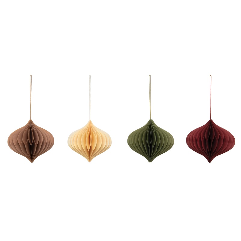 Paper Honeycomb Finial Ornament