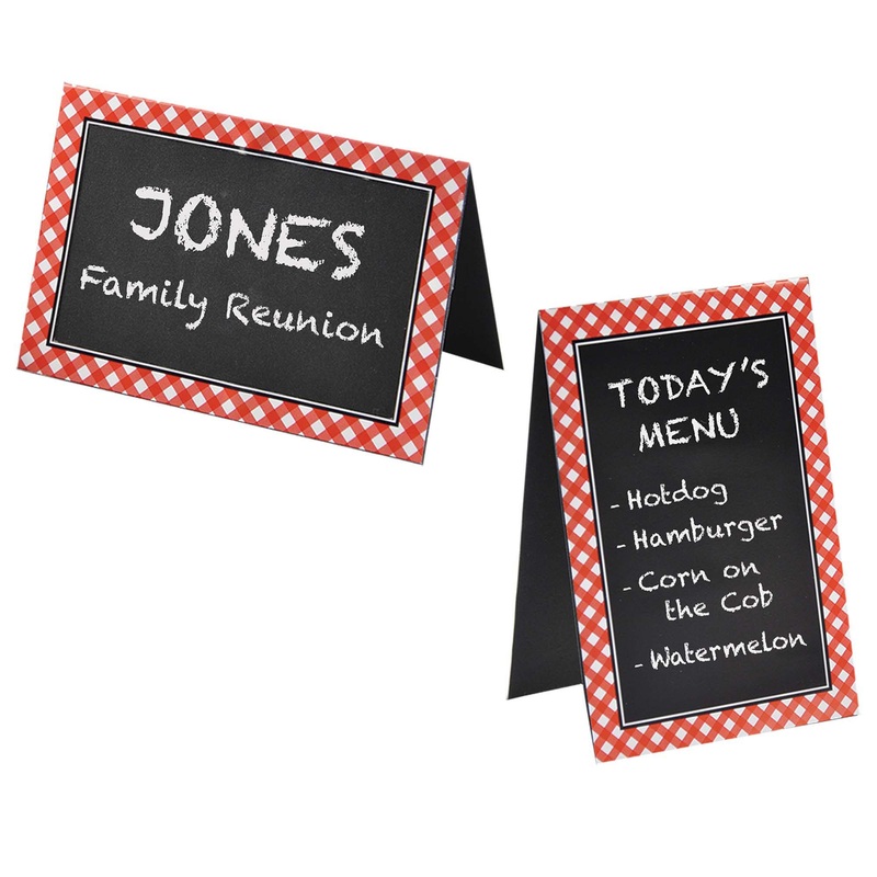 Picnic Chalkboard Tent Cards