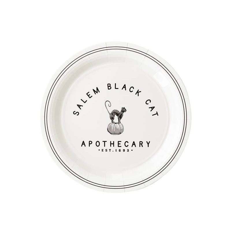 Salem Apothecary Black Cat Plate