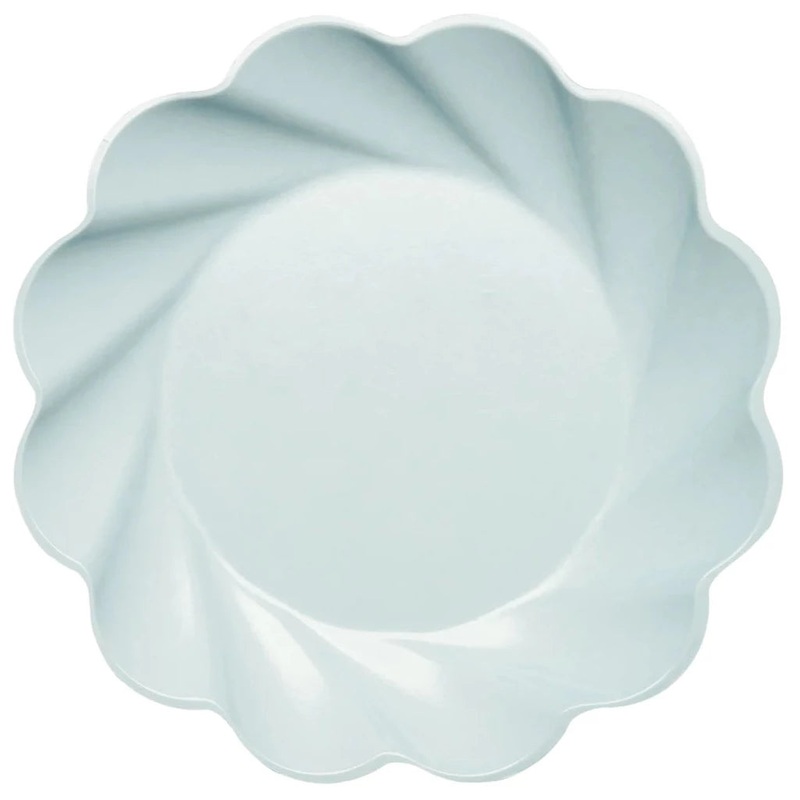 Sky Blue Eco Friendly Bamboo Dinner Plate