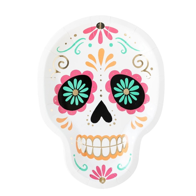Sugar Skull Shaped Plates