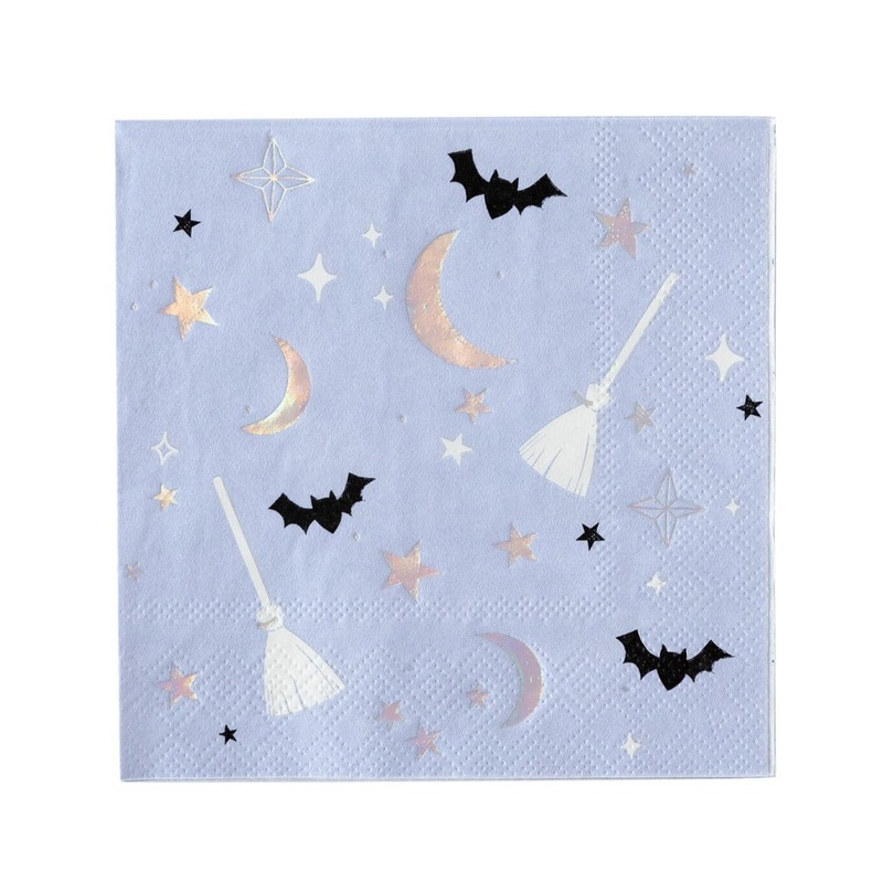 Witching Hour Witch Icons Beverage Napkins