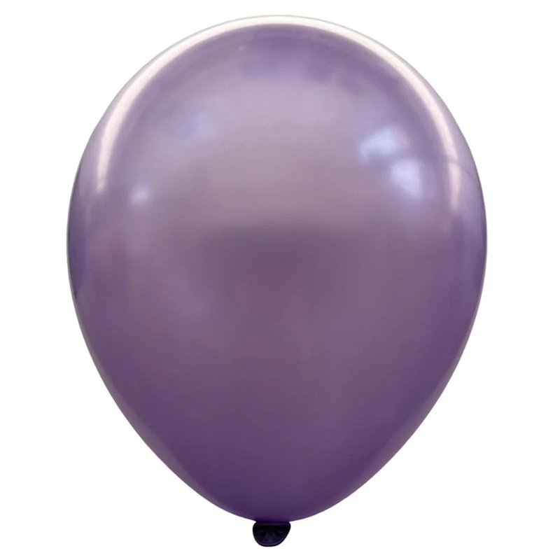 12" Metallic Pearl Latex Balloons - Lavender