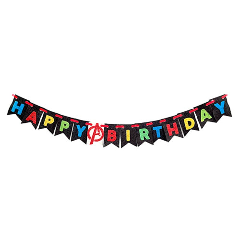Avengers Eva Happy Birthday Banners